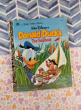 Vintage 1994 Little Golden Book: Walt Disney's Donald Duck's Toy Sailboat Hardcover
