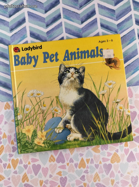 Vintage 1988 Ladybird Books Baby Pet Animals Hardcover