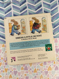 Vintage 1993 Dress Little Bunny by Harriet Ziefert, A Sticker-Story Hardcover