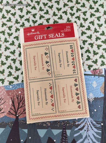 Vintage Christmas Hallmark Gift Seals NEW & SEALED 4 Sheets