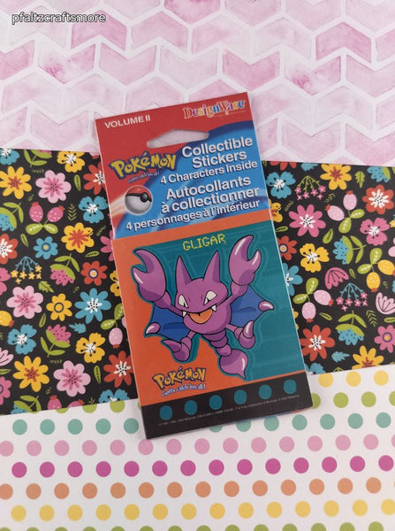 Vintage 2000 Official Nintendo DesignWare Pokemon Volume II Stickers, New & Sealed Pack of 4 Stickers