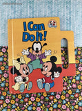 Vintage 1991 Disney Babies Out & Around I Can Do It! Hardcover Book w/Handle