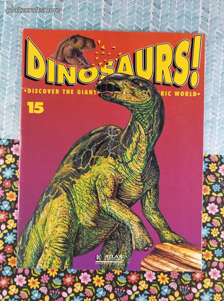 Vintage 1993 Atlas Editions Paperworks "Dinosaurs!" Children's Magazines Issue #15 Softcover