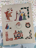 Vintage 1979 Christmas Cross Stitch: Snowflakes and Other Designs by Hazel Bridges Softcover Booklet