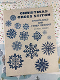 Vintage 1979 Christmas Cross Stitch: Snowflakes and Other Designs by Hazel Bridges Softcover Booklet