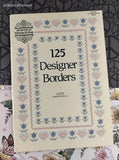 Vintage 1989 Designs by Gloria & Pat 125 Designer Borders Cross Stitch Softcover Booklet