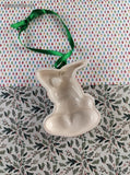 Vintage Looney Tunes Bugs Bunny Ceramic 3.5" Christmas Ornament