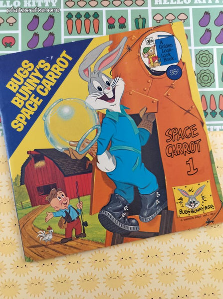 Vintage 1977 Bugs Bunny's Space Carrot Golden Look-Look Softcover
