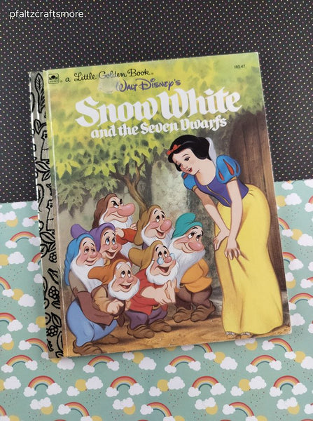 Vintage 1994 Little Golden Book: Walt Disney's Snow White and the Seven Dwarfs Hardcover