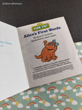 Vintage 1992 First Little Golden Book Sesame Street Alice's First Words Hardcover