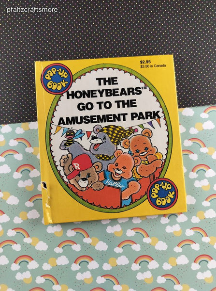 Vintage 1984 The Honeybears Go to the Amusement Park Pop-Up Book Hardcover