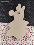 RARE Vintage Walt Disney's Minnie Mouse w/Book Wood Intarsia Wall Hanging