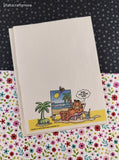Vintage 1978 Garfield & Friends Beach Time Wish You Were Here Stationery Paper, 16 Sheets