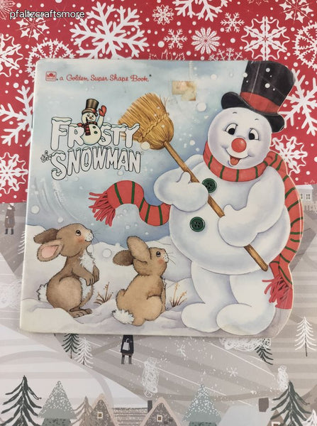 Vintage 1990 Golden Super Shape Book Frosty the Snowman Softcover