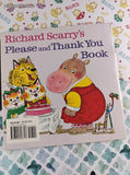 Vintage 1973 Random House Please Read to Me: Richard Scarry's Please and Thank You Book Softcover