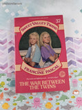 Vintage 1st Printing 1990 Sweet Valley Twins #37 "The War Between the Twins" Softcover, Like New
