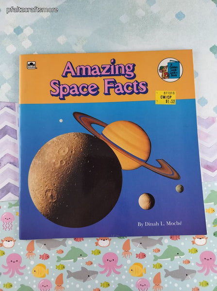 Vintage 1988 Golden Book: Amazing Space Facts, Look-Look Book Softcover