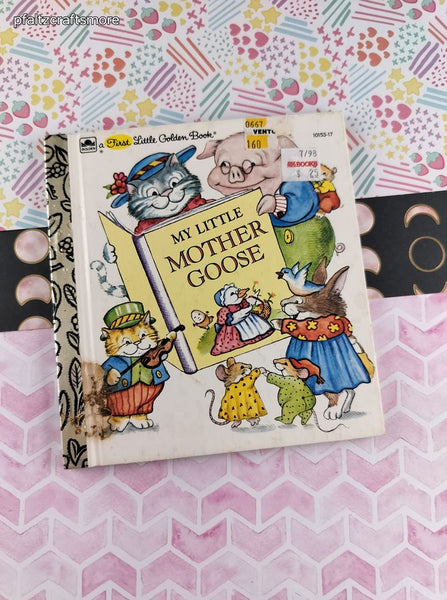 Vintage 1993 First Little Golden Book My Little Mother Goose Hardcover