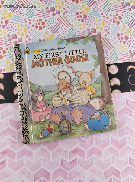 Vintage 1997 First Little Golden Book My First Little Mother Goose Hardcover
