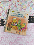 Vintage 1988 First Little Golden Book Little Duck and the New Baby Hardcover
