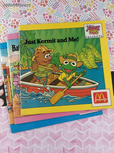 Vintage 1988 Mcdonalds Muppet Babies Presents Set/3 Softcovers