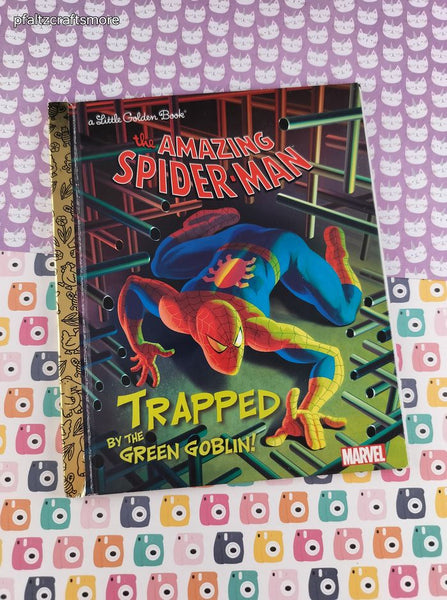 2013 Little Golden Book, MARVEL The Amazing Spider-Man Trapped by the Green Goblin Hardcover, Like New (Copy)