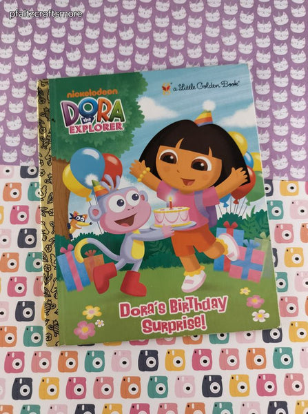 2010 Little Golden Book, Nickelodeon Dora the Explorer Dora's Birthday Surprise! Hardcover