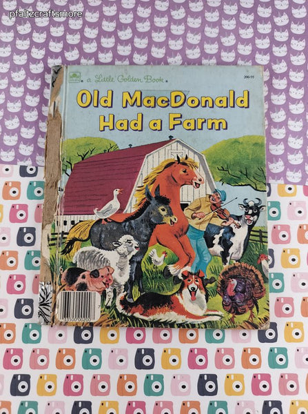 Vintage 1975 Little Golden Book: Old MacDonald Had a Farm Hardcover