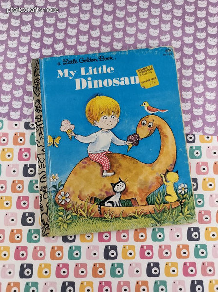 Vintage 1971 Little Golden Book: My Little Dinosaur Hardcover