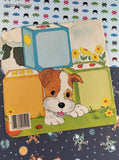 Vintage 1981 Golden Super Shape Book Puppy's 1-2-3 Book Softcover