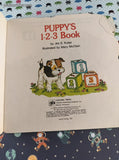 Vintage 1981 Golden Super Shape Book Puppy's 1-2-3 Book Softcover