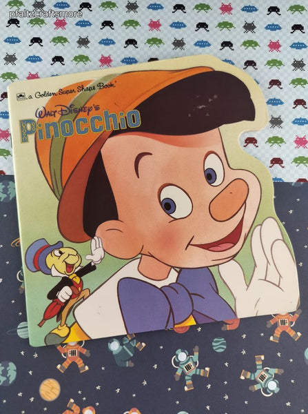 Vintage 1988 Golden Super Shape Book Walt Disney's Pinocchio Softcover