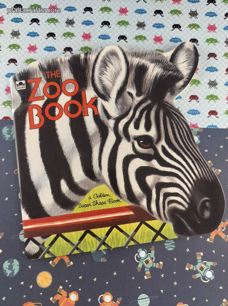 Vintage 1993 Golden Super Shape Book The Zoo Book Softcover