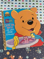 Vintage 1997 Golden Super Shape Book Pooh Just Be Nice...to Your Little Friends! Softcover