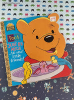 Vintage 1997 Golden Super Shape Book Pooh Just Be Nice...to Your Little Friends! Softcover