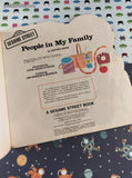 Vintage 1979 Golden Super Shape Book Sesame Street People in My Family Softcover