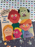 Vintage 1979 Golden Super Shape Book Sesame Street People in My Family Softcover