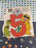 Vintage 1983 Golden Super Shape Book Sesame Street People in My Family Softcover