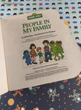 Vintage 1983 Golden Super Shape Book Sesame Street People in My Family Softcover