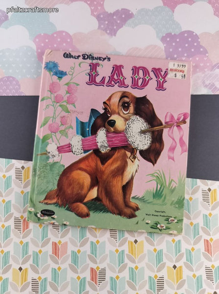 Vintage 1954 Whitman Books, Walt Disney's Lady, Hardcover