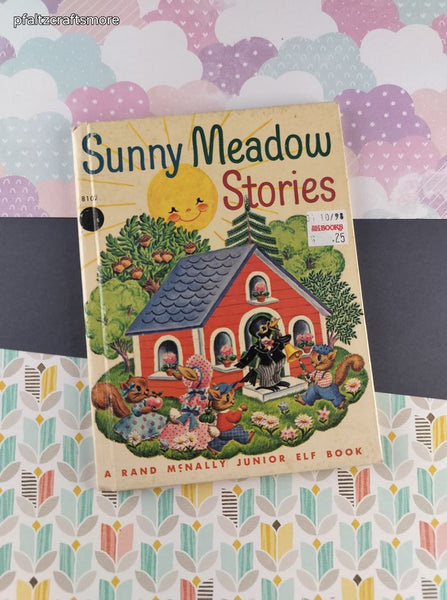Vintage 1963 Rand McNally Junior Elf Books, Sunny Meadow Stories, Hardcover