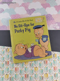 Vintage 1991 Golden Books, No Sit-Ups for Porky Pig, Hardcover