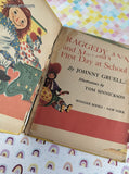 Vintage 1952 Wonder Books Raggedy Ann and Marcella's First Day at School Hardcover