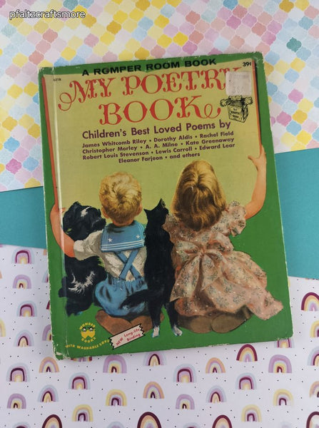 Vintage 1954 Wonder Books My Poetry Book Romper Room Hardcover