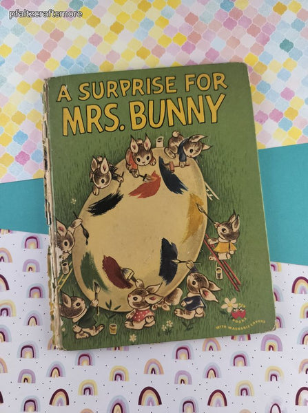 Vintage 1953 Wonder Books A Surprise For Mrs. Bunny Hardcover