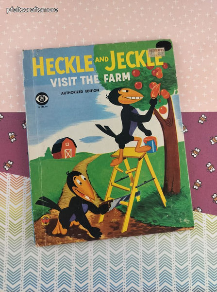 Vintage 1983 Wonder Books Heckle and Jeckle Visit the Farm Hardcover