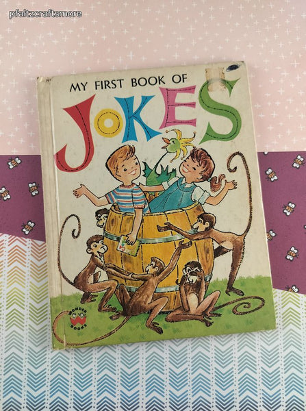 Vintage 1975 Wonder Books My First Book of Jokes Hardcover