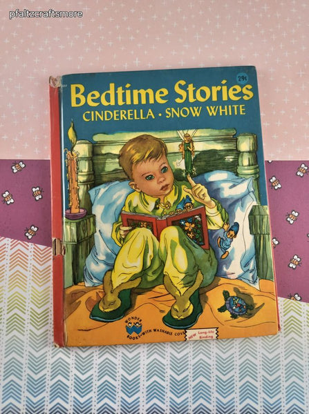 Vintage 1946 Wonder Books Bedtime Stories Hardcover