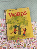 Vintage 1974 Little Golden Book: Words Hardcover