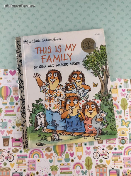 Vintage 1992 Little Golden Book: This is My Family Mercer Mayer Hardcover
